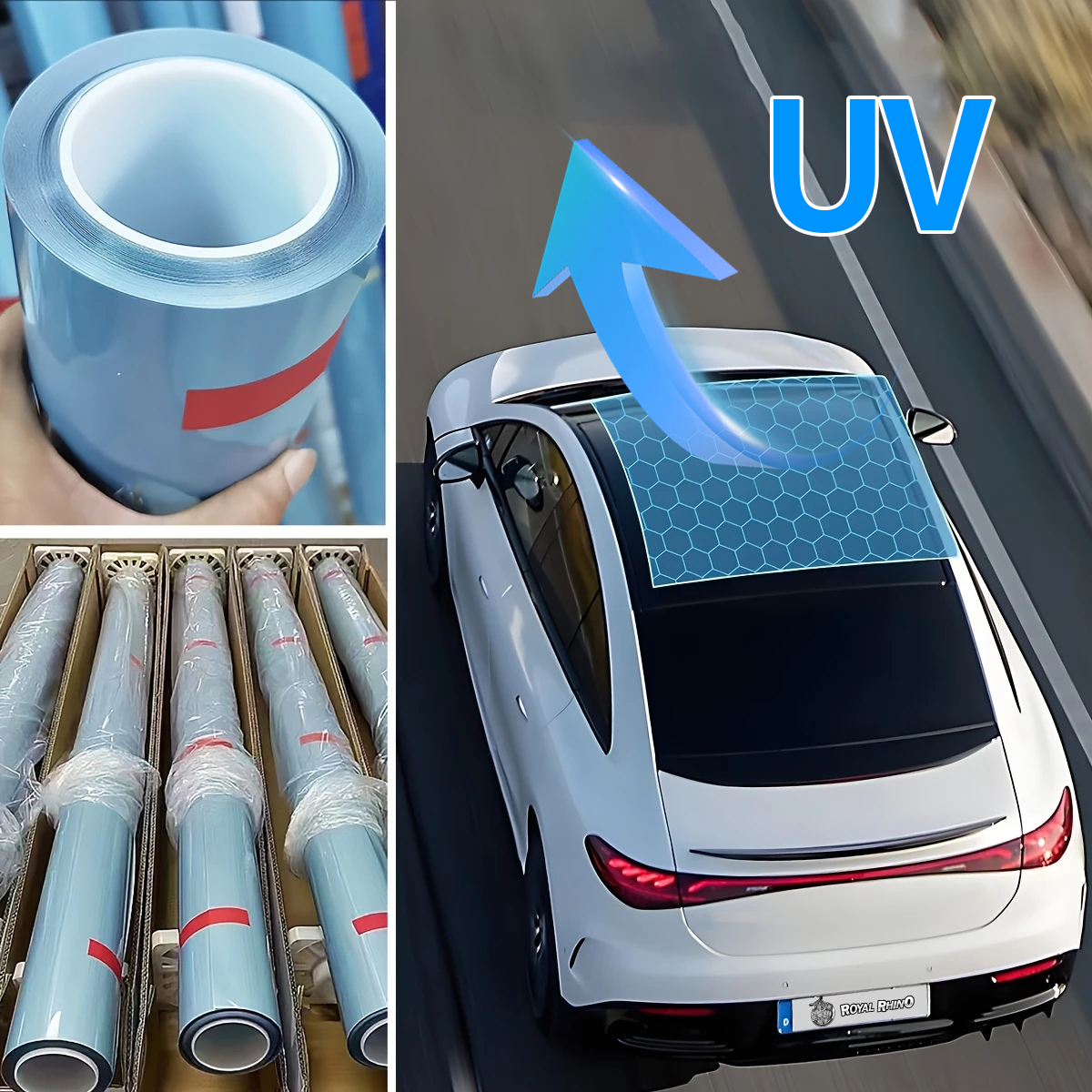 Tinted Window Film - TPU PPF Car Sunroof Protection Film