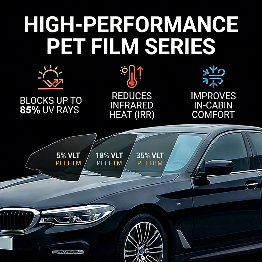 Tinted Window Film - Car Window Film Ceramic Privacy Tint