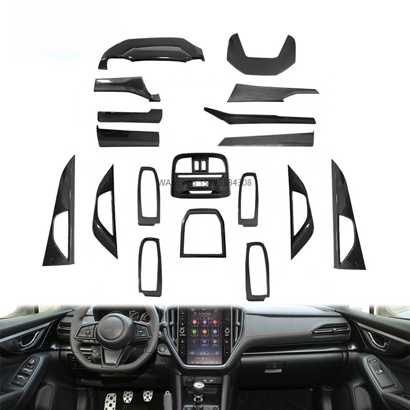 Car Accessories Dashboard - 18pcs Real Dry Carbon Interior Trims