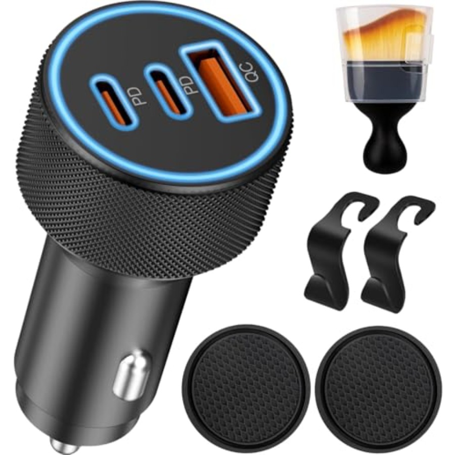 Car Accessories Qc - 142.5W Car Charger Super Fast Charging