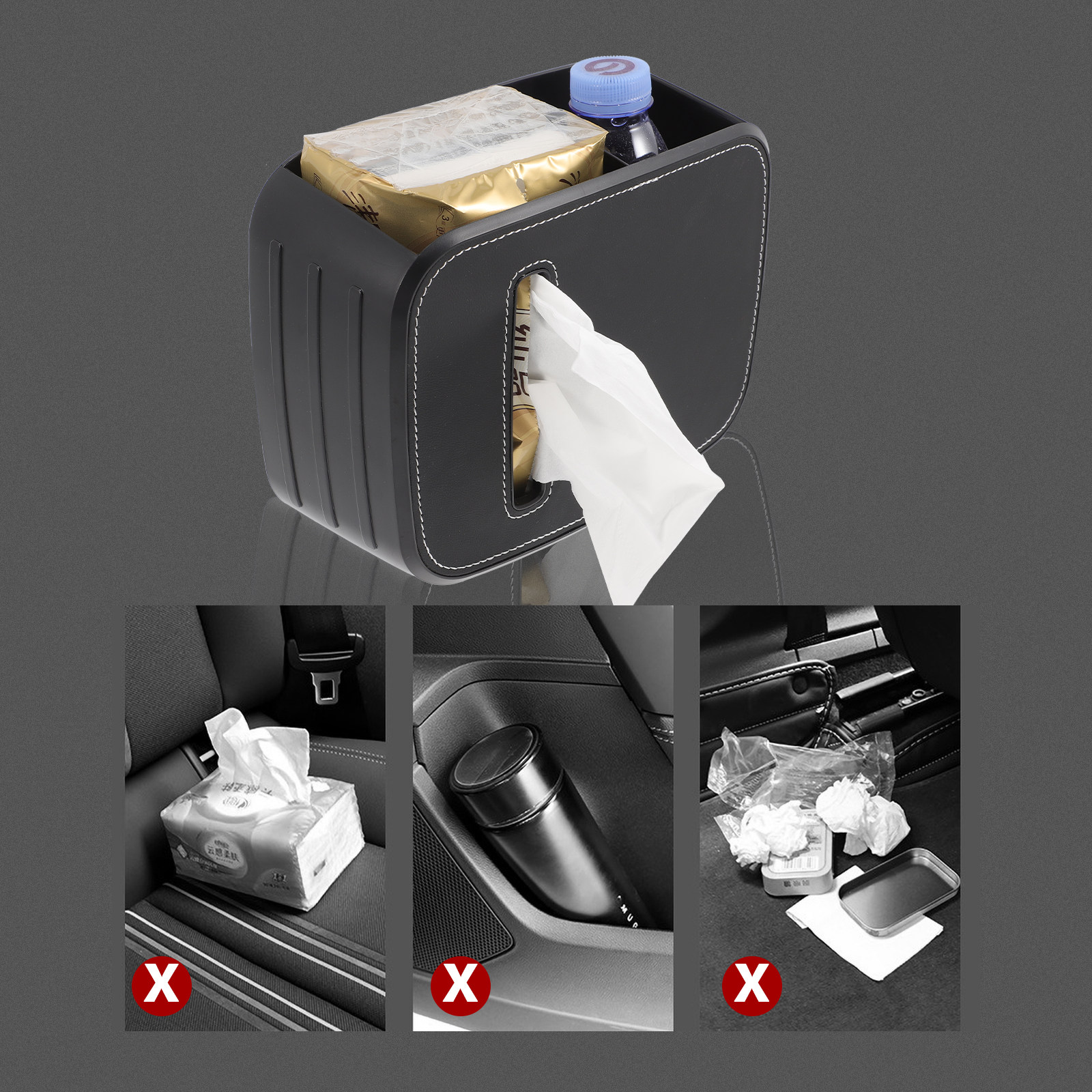 Premium Car Trash Can Organize - Car Trunk Organizer recension och pris