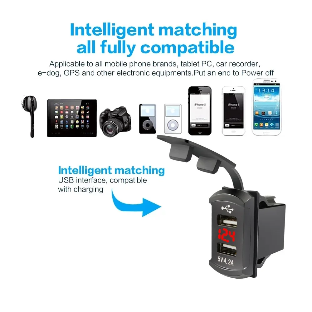 Dual USB Car Socket Charger Vo - Car Accessories Qc recension och pris
