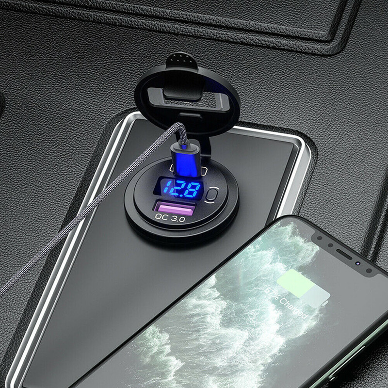 Portable QC 3.0+ PD Dual USB F - Car Accessories Qc recension och pris