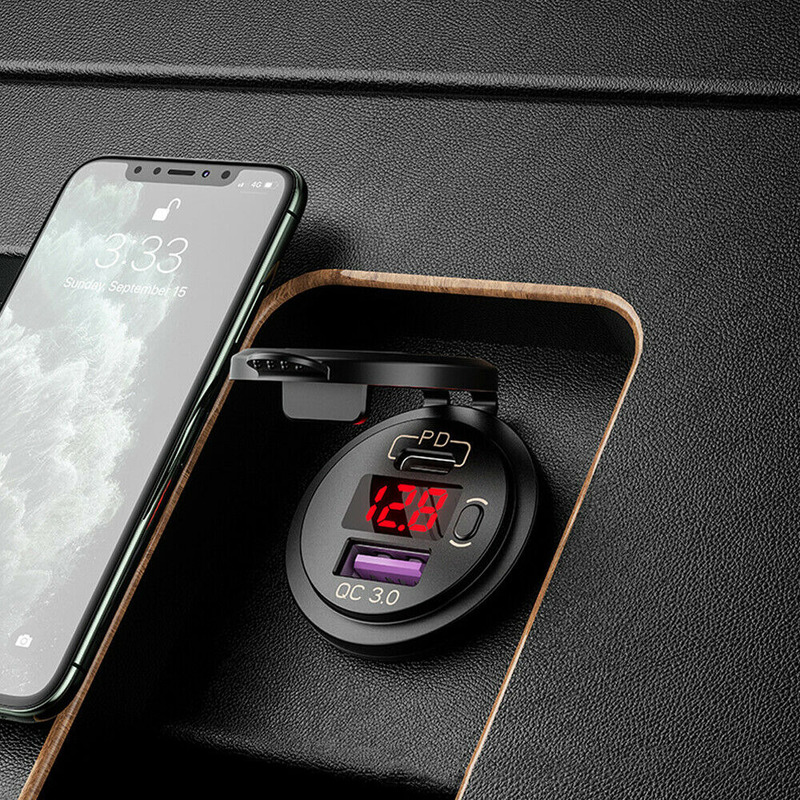Portable QC 3.0+ PD Dual USB F - Car Accessories Qc recension och pris