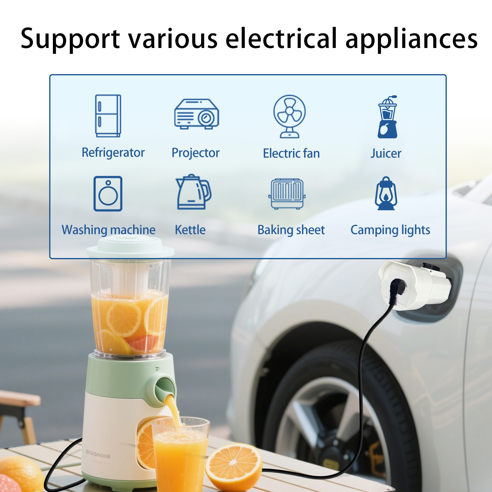 EVqiaoyi Type2 V2L Discharger  - Car Accessories Usa recension och pris
