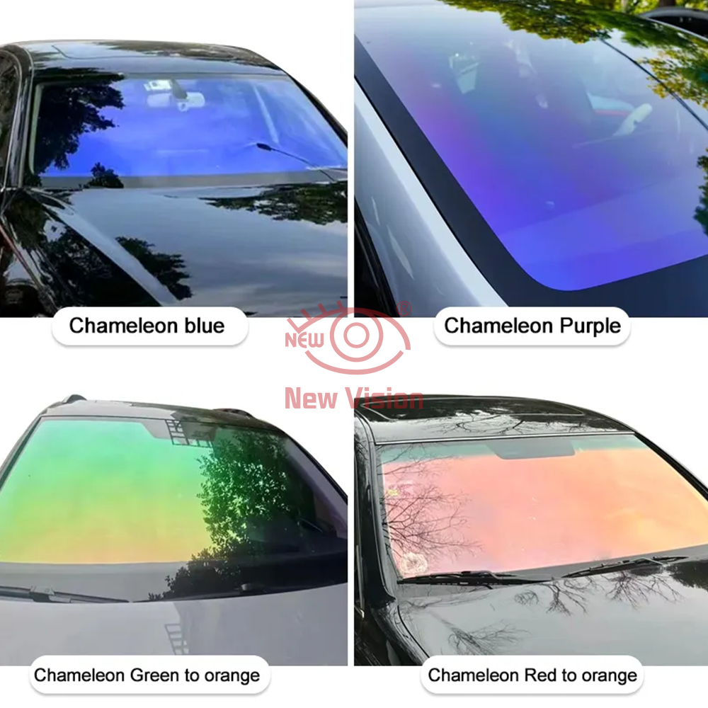 1mX4m 70%VLT Aurora Red Green  - Tinted Window Film recension och pris
