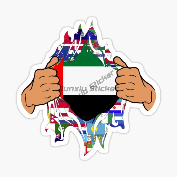 UAE Scenic Dubai Flag Map Land - Car Accessories Uae recension och pris