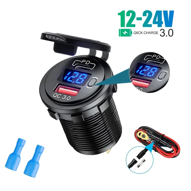 Motorcycle Power Outlet QC 3.0 - Car Accessories Qc recension och pris