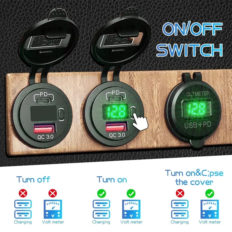 Motorcycle Power Outlet QC 3.0 - Car Accessories Qc recension och pris