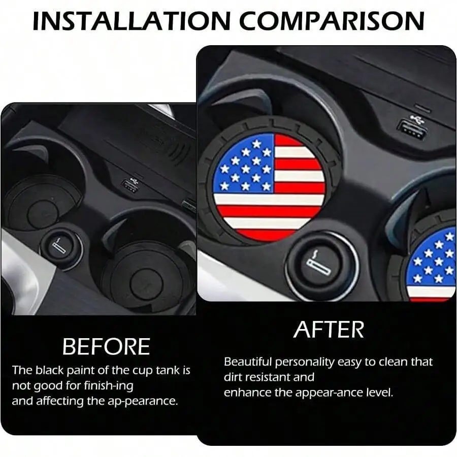 4PCS 2.75 Inch Silicone Car Cu - Car Accessories Usa recension och pris