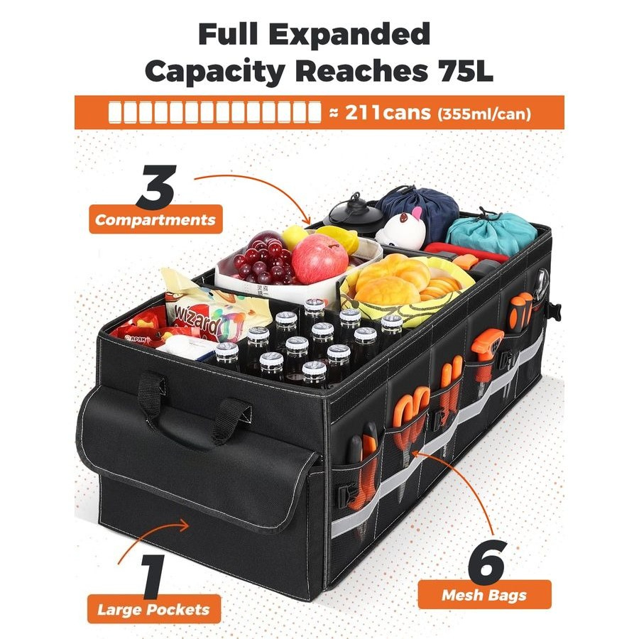 Car Trunk Organizer for SUV 75 - Car Trunk Organizer recension och pris