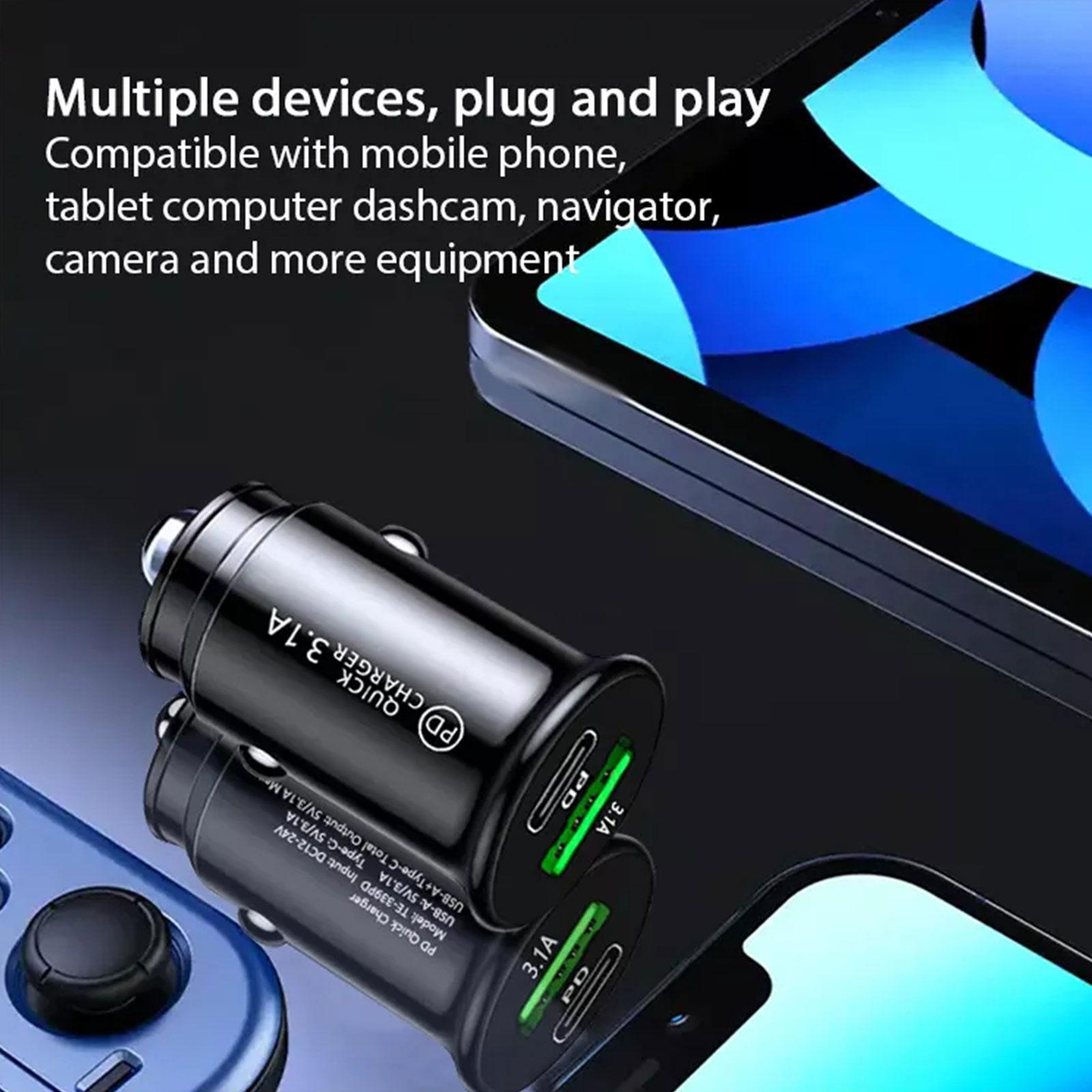 3.1A Fast Charging Car Charger - Car Accessories Qc recension och pris