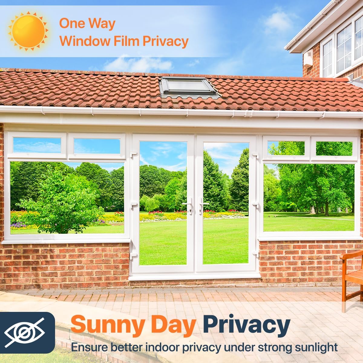 Privacy Window Film 17.7x78.7i - Tinted Window Film recension och pris
