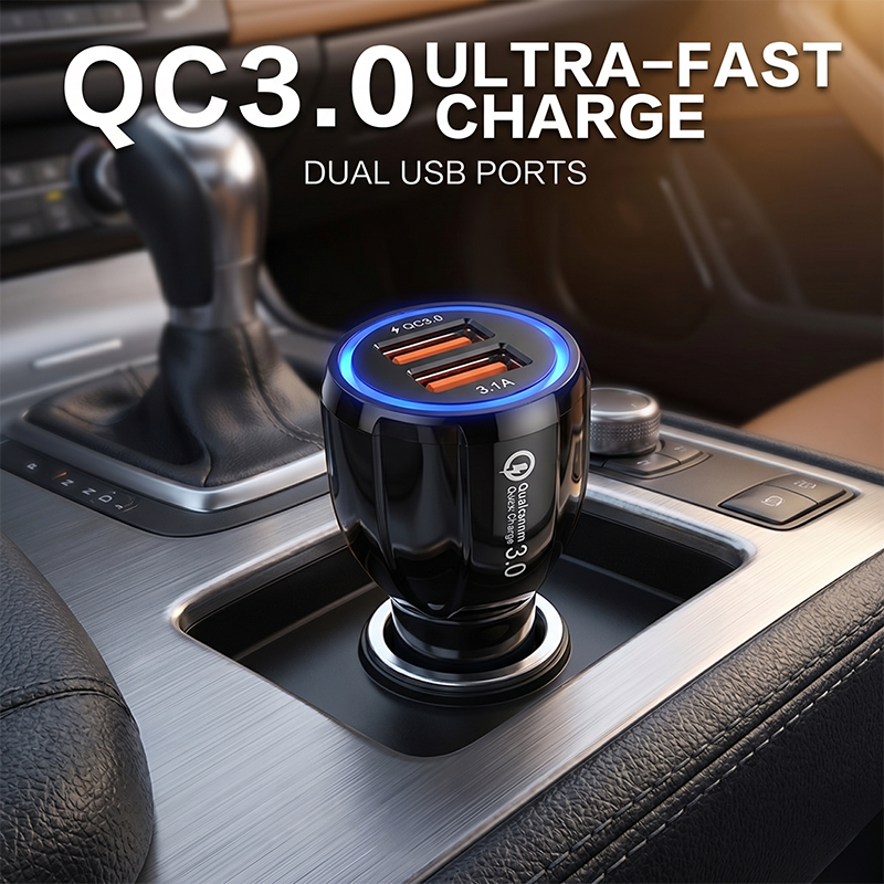 Universal Car Charger Dual USB - Car Accessories Qc recension och pris