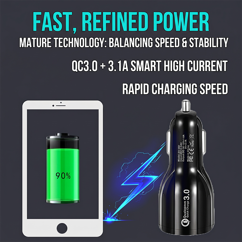 Universal Car Charger Dual USB - Car Accessories Qc recension och pris